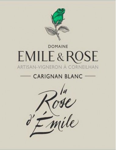La Rose d'Emile vin blanc biologique...